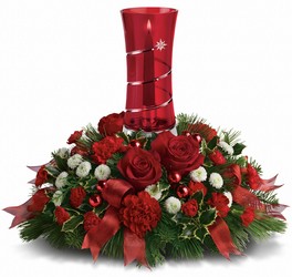 Teleflora's Star Bright Centerpiece from Arjuna Florist in Brockport, NY